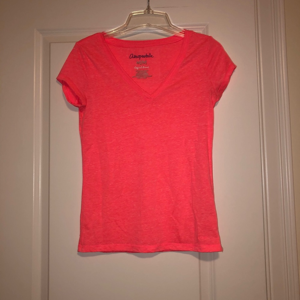 Pink V-Neck Aeropostale Tee Shirt